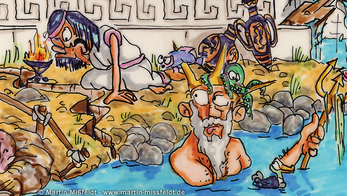 Poseidon | Colored illustration Poseidon | Colored illustration