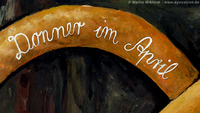 Donner im April (Spruch-Auszug) | Kunst Cartoon Donner im April (Spruch-Auszug) | Kunst Cartoon