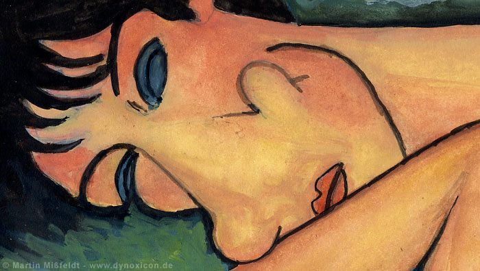 Kopf der Modigliani Giraffe | Kunst Cartoon