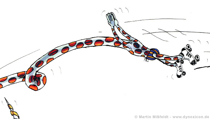 A giraffe on roller skates | Art cartoon A giraffe on roller skates | Art cartoon