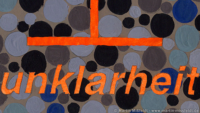 Unklarheit | Gouache Bild Unklarheit | Gouache Bild