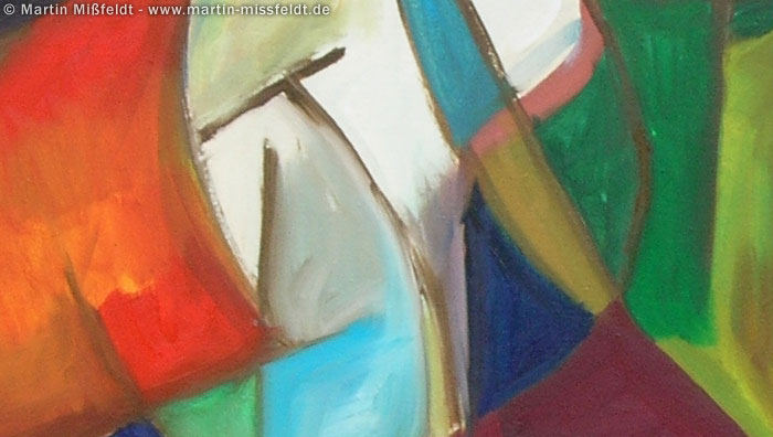Farbige Malerei - abstralktes Bild | Ölmalerei Farbige Malerei - abstralktes Bild | Ölmalerei