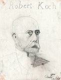 Bleistift Zeichnung: Robert Koch