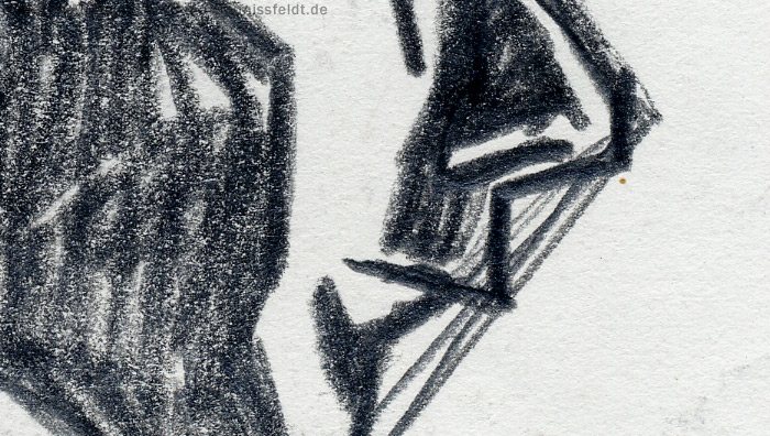 Nose and mouth in profile | Pencil drawing Nose and mouth in profile | Pencil drawing