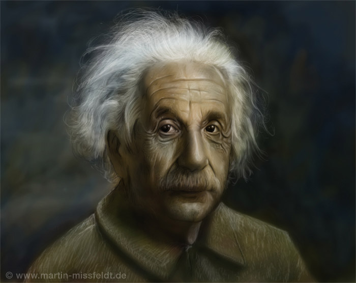 Albert Einstein - Dogitales Portrait