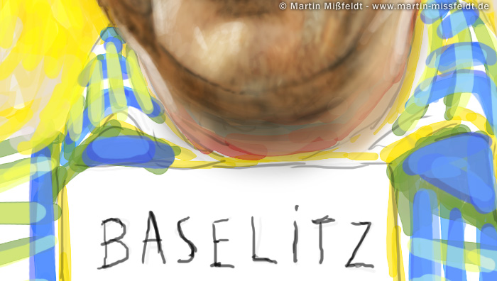 Baselitz Zettel, Hemd mit Muster | Speed painting Baselitz Zettel, Hemd mit Muster | Speed painting