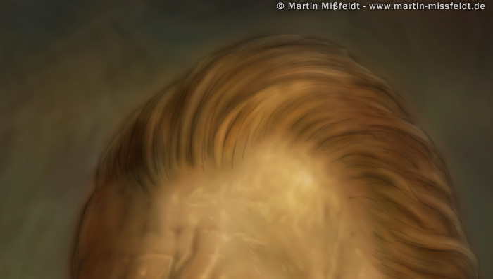 Stirn und rote Haare Retusche | Speed painting Stirn und rote Haare Retusche | Speed painting