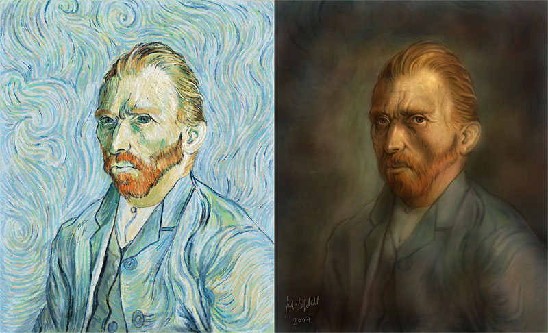 Vincent van Gogh - Photoshop Malerei