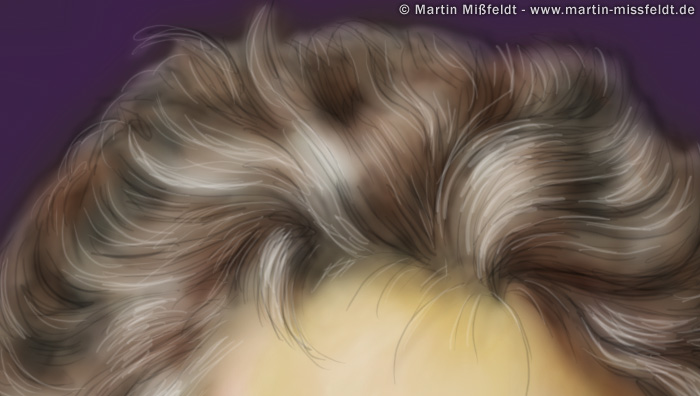 Wilde Haare, Stirn | Speed painting Wilde Haare, Stirn | Speed painting