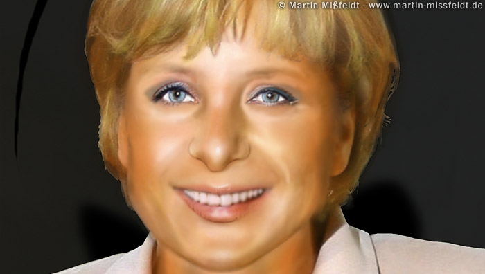 photoshop hairstyle. Photoshop retouch 1 : Merkel