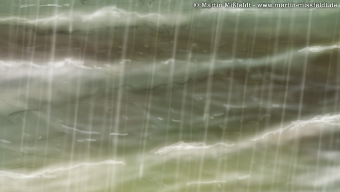 Waves on the sea in the rain | speedpainting