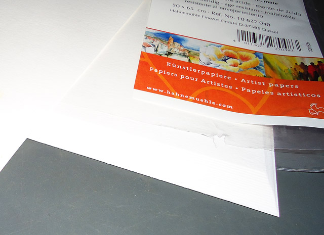 Aquarellpapier Stapel