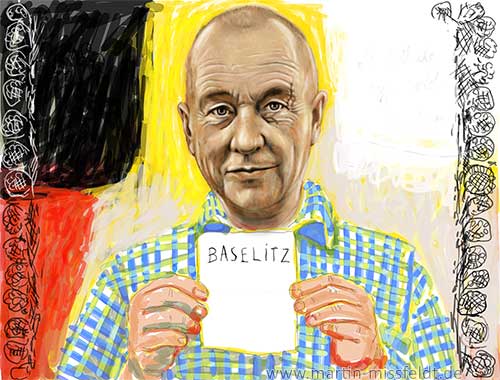 Digitale Malerei: Georg Baselitz, Photoshop