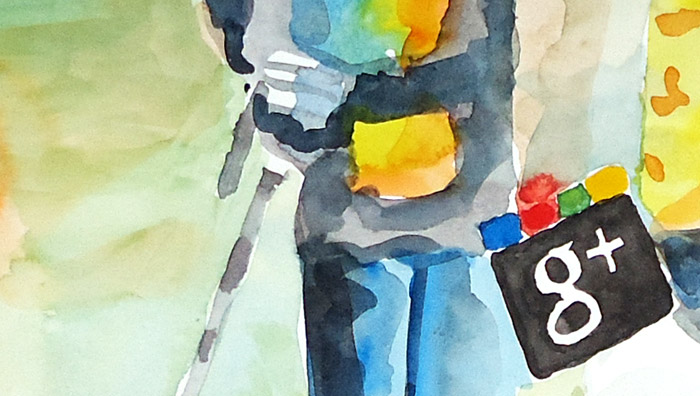 Aquarell GooglePlus Icon