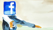 Aquarell facebook Icon