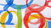 Aquarellbild Google