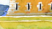 Tour Vauban (Aquarellbild, Detail 4)