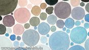 Aquarellbild Bodetal (Neo-Pointilismus) (Detail 1)