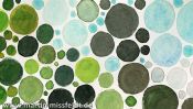 Aquarellbild Bodetal (Neo-Pointilismus) (Detail 5)
