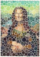 Neo-Pointilismus: Mona Lisa