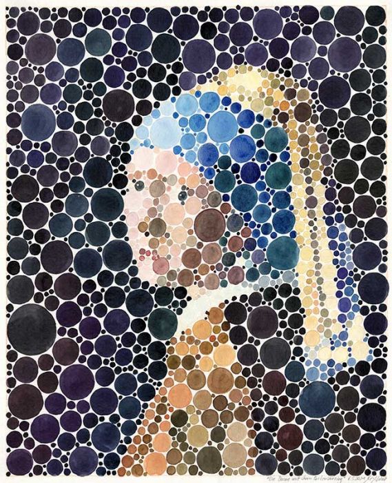 Portrait des Mädchens mit Perlenohrring (nach Vermeer)