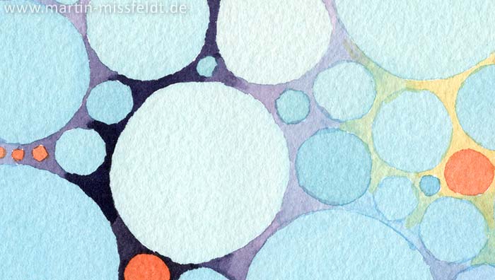 Aquarell Geoelter Blitz 2 (Detail 1)