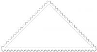 Malvorlage Briefmarke Dreieck
