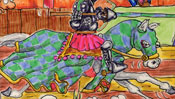 Ritter Turnierpferd
