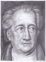 Johann Wolfgang von Goethe (Portrait-Zeichnung)