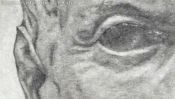 Julius Ceasar Bleistiftzeichnung (Detail 1)