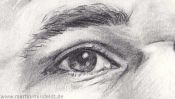 Auge zeichnen, Portraitzeichnung (Detail 1)