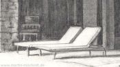 Sonnenliegen am Pool (Bleistiftzeichnung) (Detail 3)