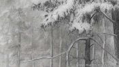 Verschneite Waldlandschaft (Detail 4)
