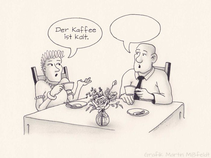 Der Kaffee ist kalt (Beispiel Vier-Ohren-Modell)