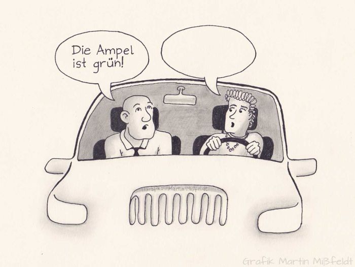 Die Ampel ist grün (Vier Ohren Modell)