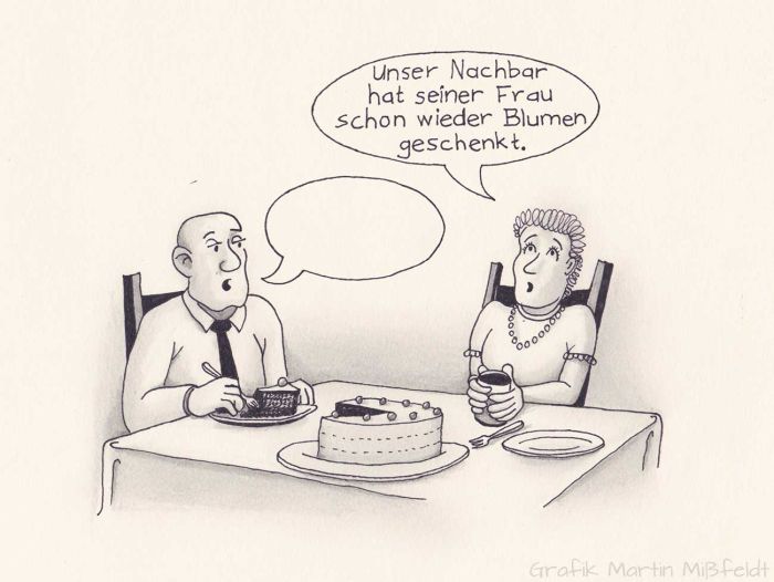 Vier-Ohren-Modell Beispiel: Unser Nachbar hat seiner Frau schon wieder Blumen geschenkt