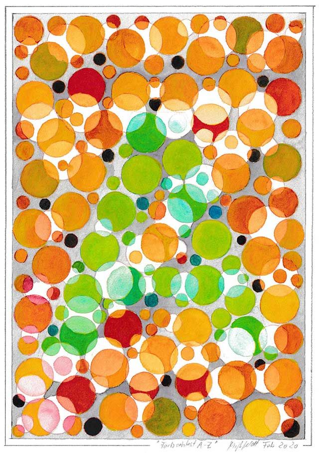 A - Z Farbsehtest (Aquarell)