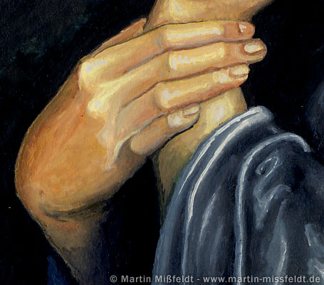 Gouache picture: Hand