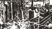 Im Land der Dichter und Henker (Zeichnung zum Gazakrieg) (Detail 1)