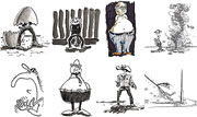 Menschen Cartoons