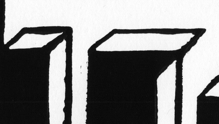 LOVE - Linolschnitt - Detail 1