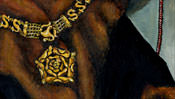 Die Halskette mit Medaillon