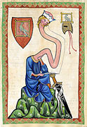 Walther von der Vogelweide - Codex Manesse | Kunst Cartoon