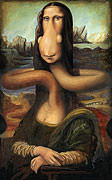 Mona Lisa Cartoon (als Giraffe)