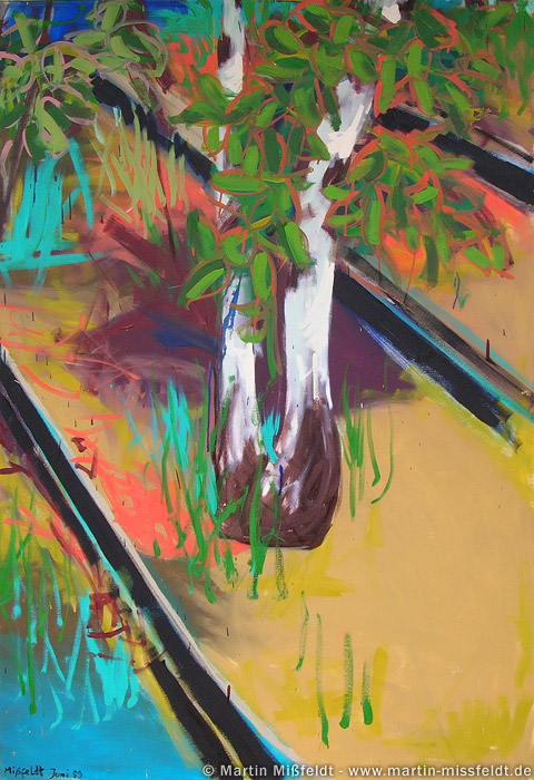 Gestische Malerei: Baum-Gemälde