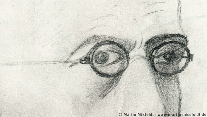 Augen mit Brille