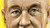 Baselitz Augen mit Narbe