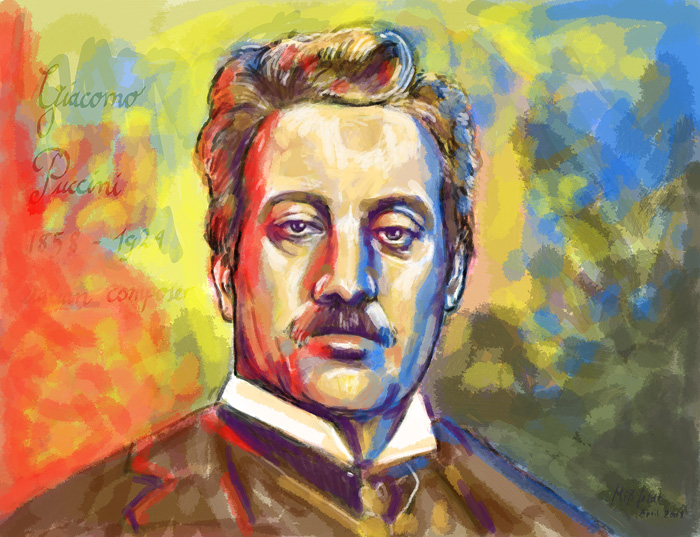 Bildnis von Giacomo Puccini