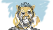 Barack als Tiger - Karikatur