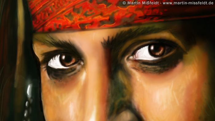 Johnny Depp Augen